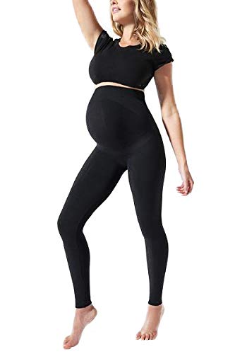 BLANQI Maternity Leggings, Over The Belly Pregnancy Tights, Moderate Support…